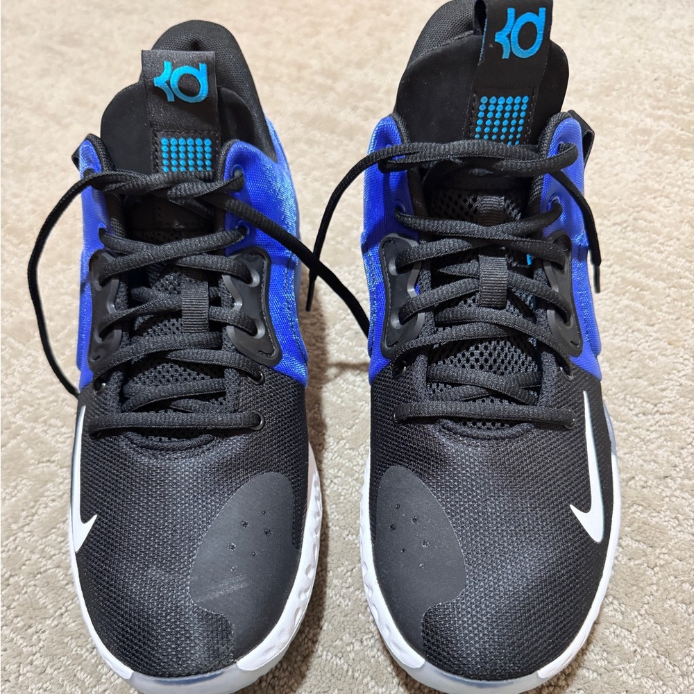 Like new KD Nike basketball shoes, men’s size 10.5, blue and black in color
